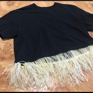 Opening Ceremony Feather Top